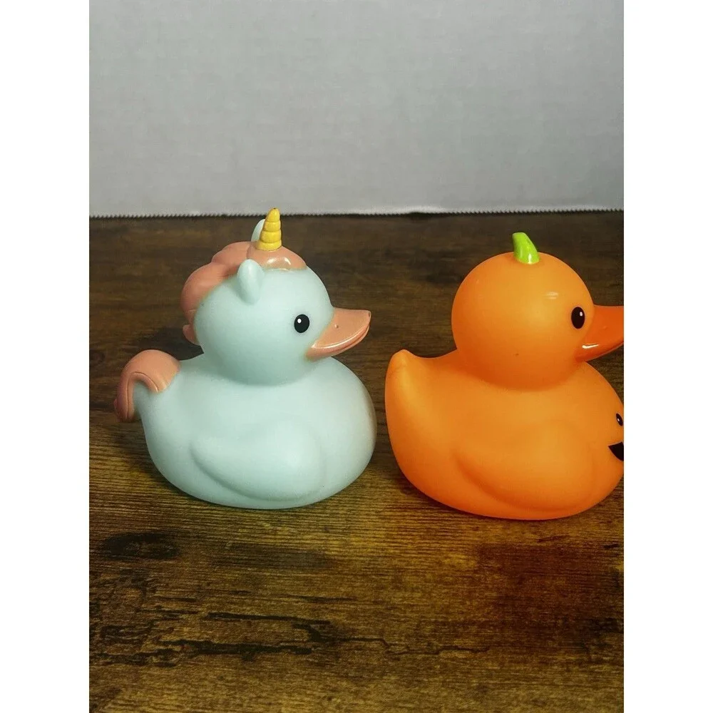 Jeep Duck Rubber Duck Set of 4 Halloween Unicorn Bath Toy Dashboard Gift Fun Lot